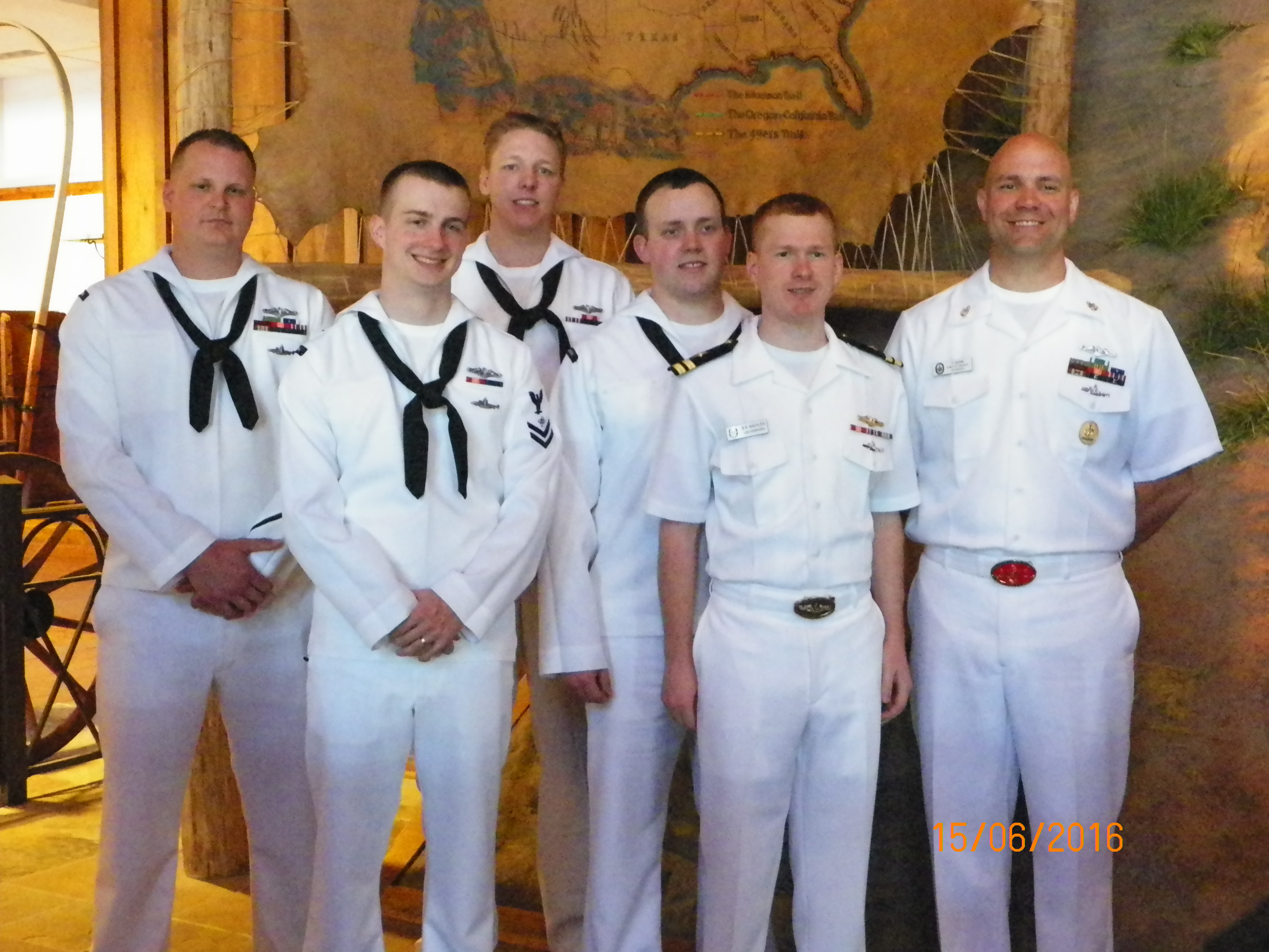 2016 crew of USS Nebraska at Archway
